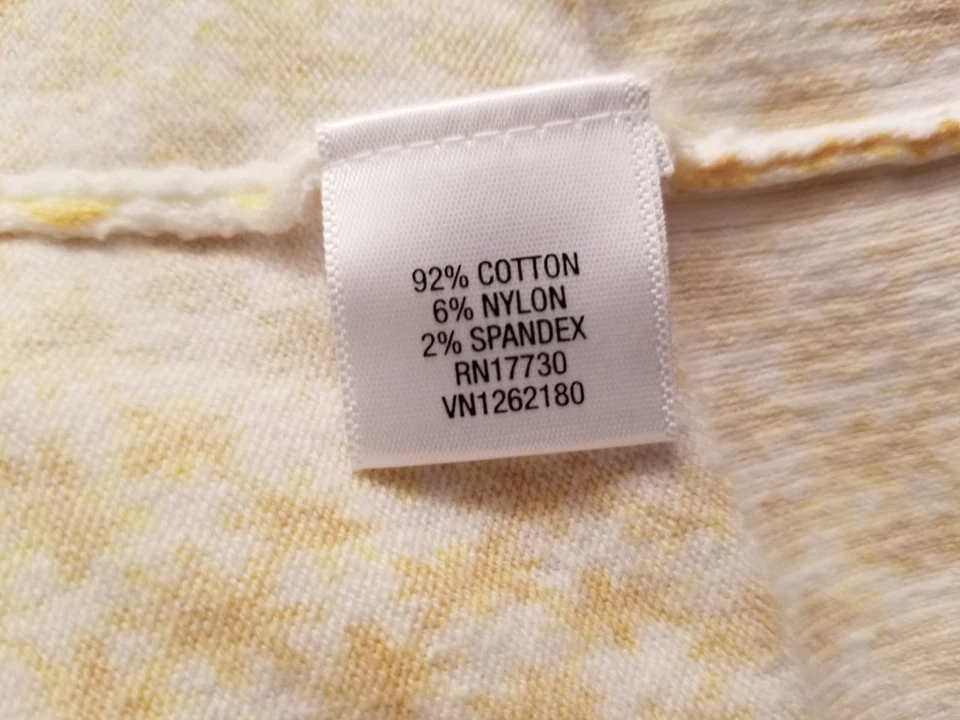 Merona Womens Cardigan Sweater Shirt Top Blouse Size XS X Small Yellow White - Image 3 of 4