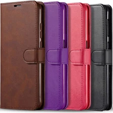 For Samsung Galaxy A03 Core Case Phone Cover Wallet Pouch +Tempered Glass Screen