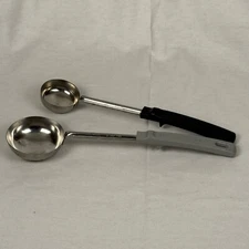 (2) Vollrath USA Made Spoodle Portion Control Spoons 2oz and 4oz Stainless Steel