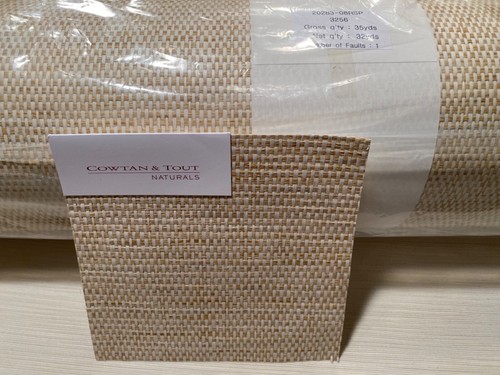 32YD COWTAN & TOUT Mecox Wheat Artisanal Paperweave Wallcovering $3968 Retail - Picture 22 of 23
