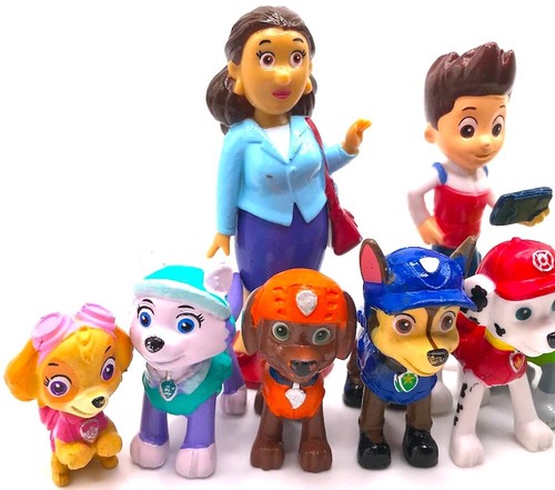 PAW PATROL Figure Play Set NICKELODEON Nick Jr PVC TOY Ryder SKYE Mayor Goodway - Picture 2 of 4