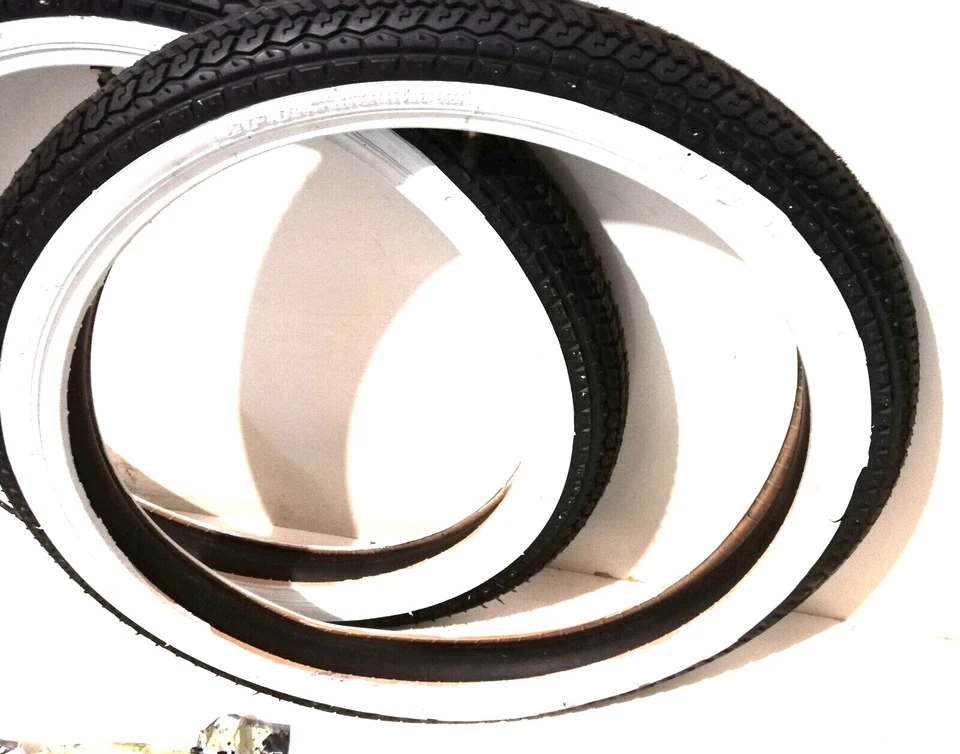 Weisswand Reifen 19 x 2,25 19-2.25 Schlauch Mofa Puch Zündapp Hercules Kreidler - Bild 3 von 4