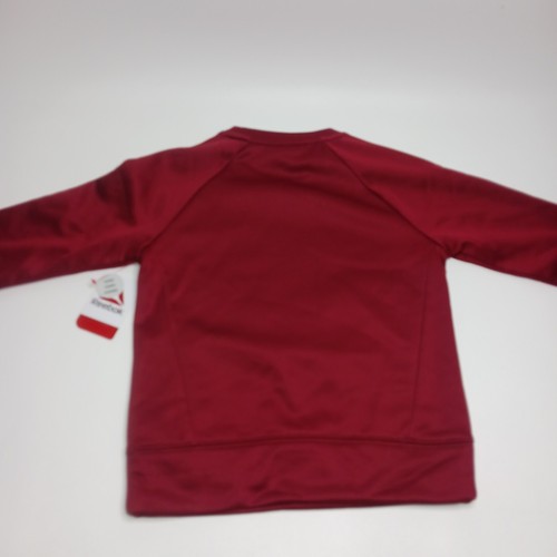 Reebok Boys Fleece Crewneck Sweatshirt Size XS (4/5) Biking Red - Picture 2 of 4