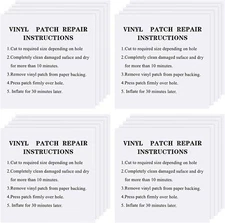 20PK  Self-Adhesive Peel & Stick Vinyl Repair Patch for Inflatable Pool and Toys