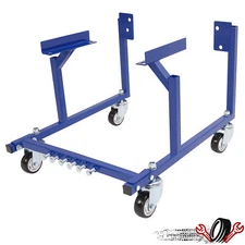 For Ford Small Block 1000 LBS Engine Cradle Lift Stands Kit With Wheels Casters
