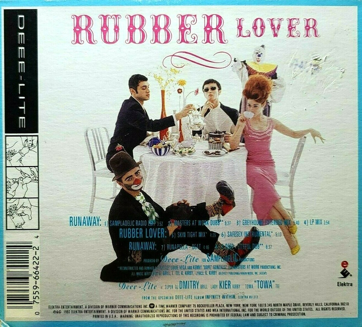 DEEE-LITE - Runaway / Rubber Lover - CD - Single NEVER PLAYED