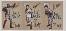 2014 Panini Golden Age Jack Johnson Joe Louis Jake LaMotta #19-21 2z0