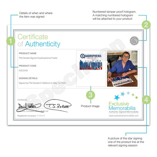 Von Phil Daniels signiertes Quadrophenia-Poster - Bild 3 von 4