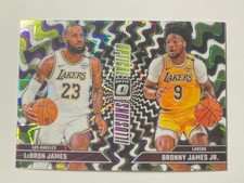 2024 Optic- optical illusions LeBron James , Bronny James White Velocity /59