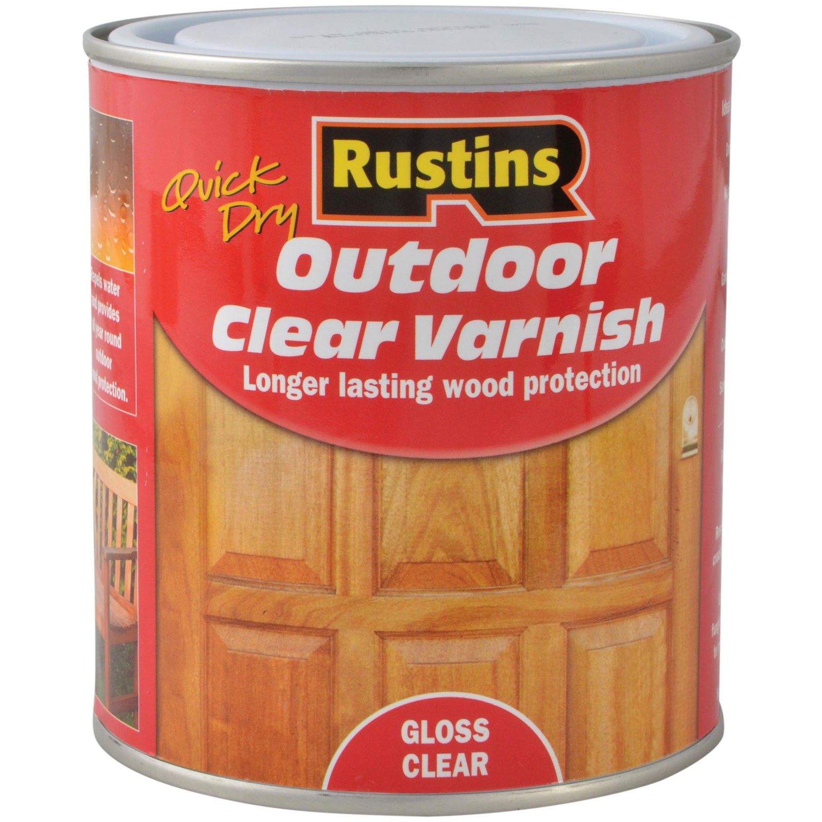 Rustins Quick Drying Outdoor Clear Varnish Gloss 500ml