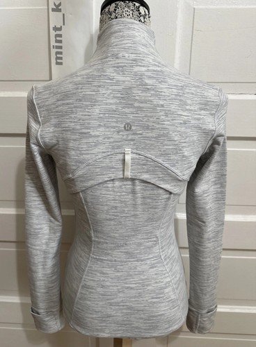EUC🌟Lululemon Define Jacket Size 4 Wee Are From Space White Grey - Picture 3 of 6