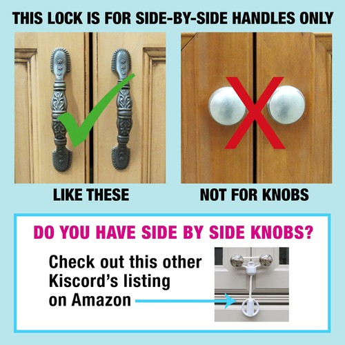 Baby Safety Cabinet Locks for Handles Child Safety Cabinet Latches for Home S... - Picture 6 of 6