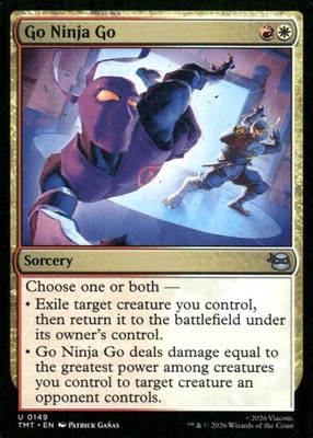 Go Ninja Go 0149 Uncommon Teenage Mutant Ninja Turtles Magic: The Gathering NM