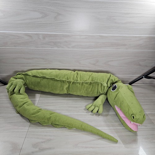Ikea Fabler Krokodil Crocodile Plush 68" Rattle Alligator No Shirt Or Baby