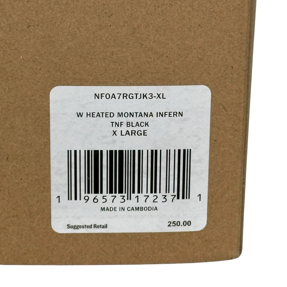 Guante The North Face Heated Montana Inferno ETIP para mujer talla XL negro esquí nieve Foto 4 de 4