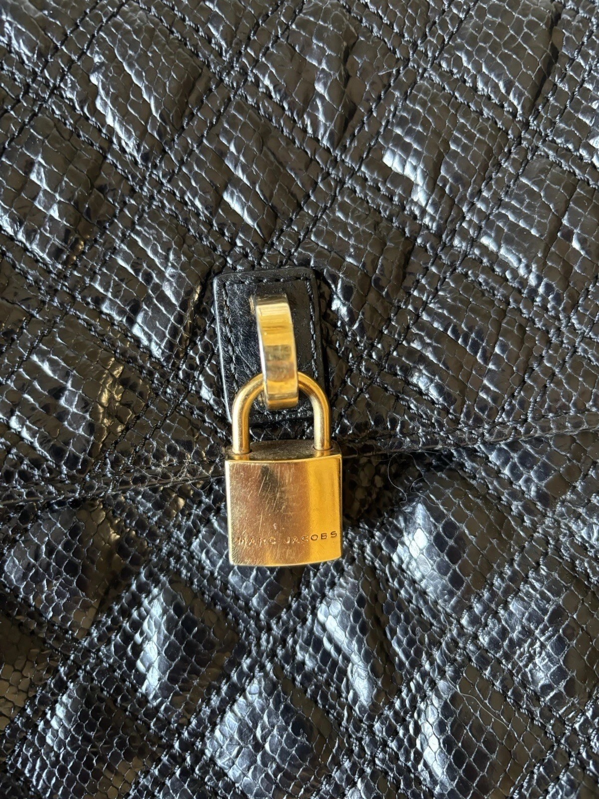 MARC JACOBS SPRING 2010 PYTHON SKIN EMBOSSED LEAT… - image 4