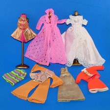 Vintage '70s Topper Dawn doll fashions accessories - Gown Majorette Mini Dress + Vintage '70s Topper Dawn doll fashions accessories - Gown Majorette Mini Dress +