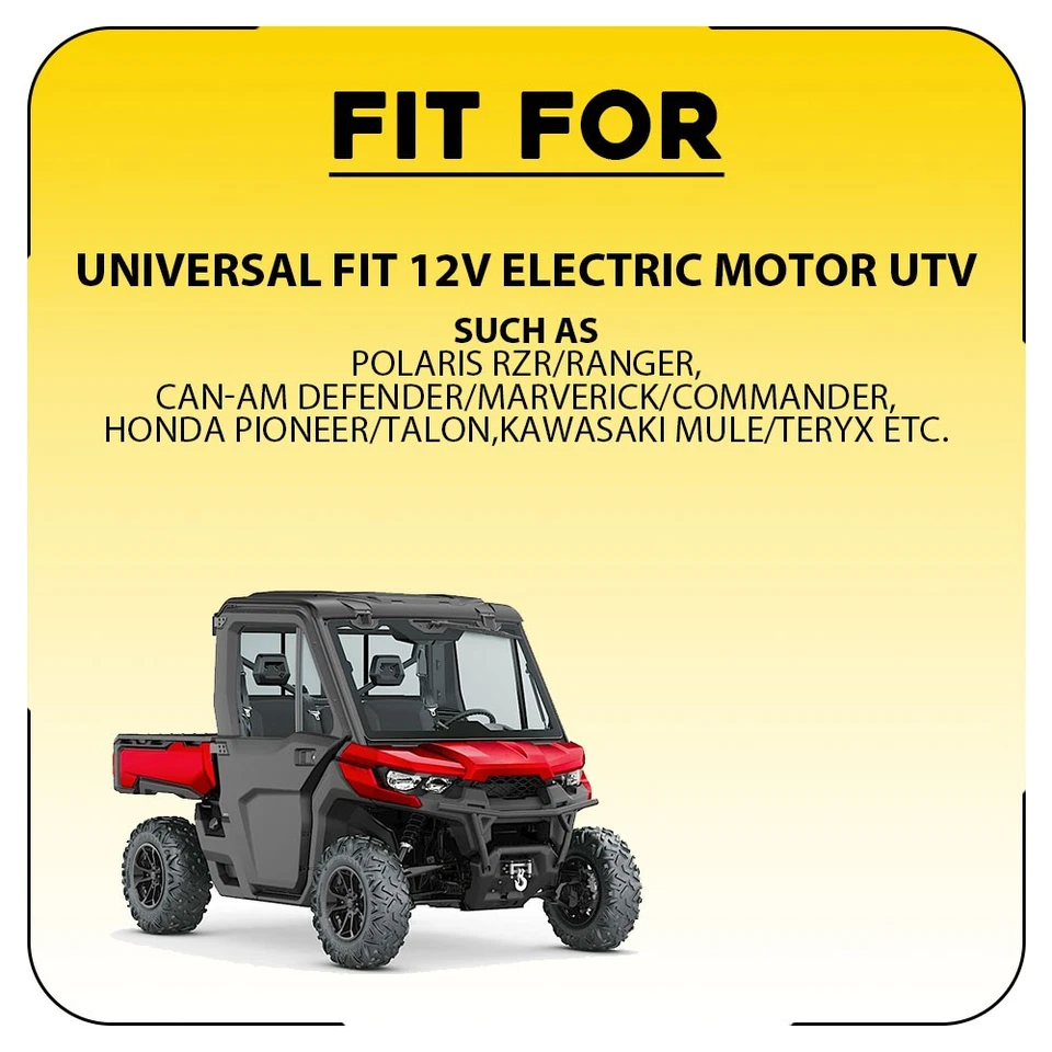 Kit de motor limpiaparabrisas eléctrico 12V para Polaris UTV RZR 570/800/900/1000 Foto 4 de 4