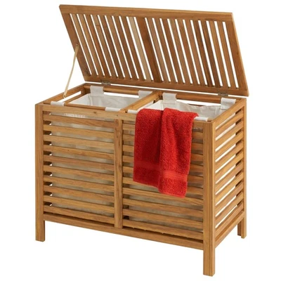 Wäschesammler Wäschekorb Wäschebox Wäschetruhe Wäschesortierer Wäschetrenner Duo - Bild 1 von 4