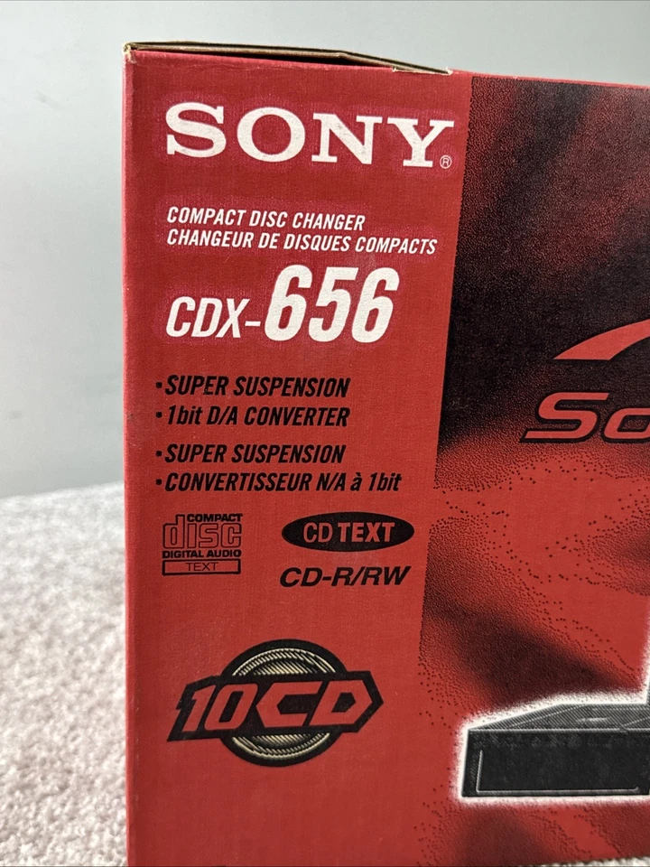 NEW in Box SONY Mobile CDX-656  10 DISC CHANGER NOS Car Stereo Complete - Image 2 of 3