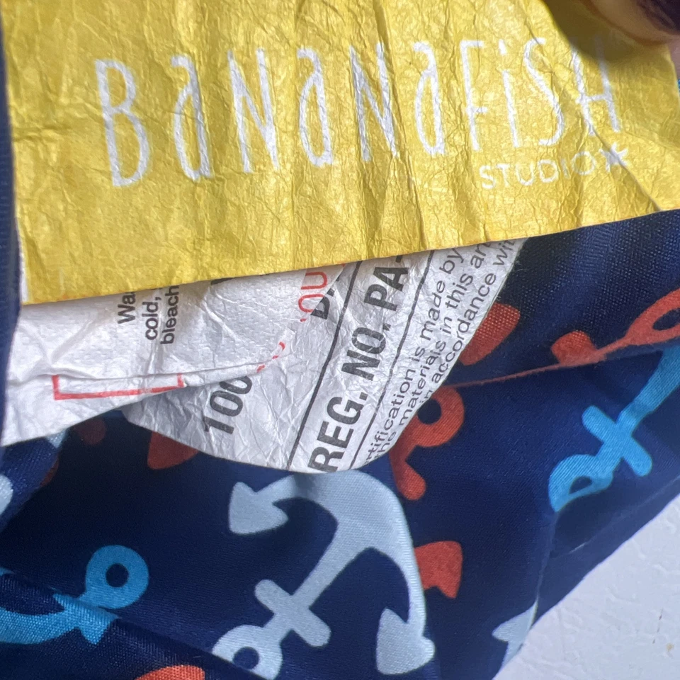 Manta de cuna Bananafish para niños pequeños Ocean Pint Foto 4 de 4