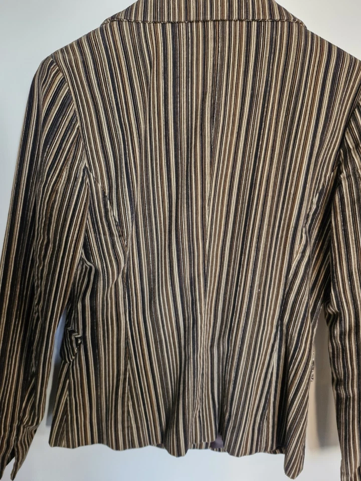 Chaqueta de cordón a rayas Mango (Mng).  10/12 (L). Foto 3 de 4