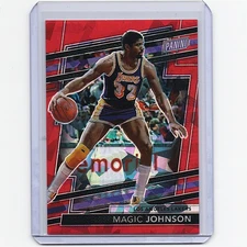 Magic Johnson (Rare /149) 2024 Panini National Convention VIP Red Sparkle #20