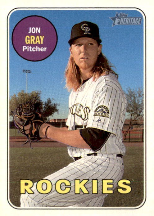 2018 Topps Heritage All Jon Gray Colorado Rockies #274 5 Card Lot
