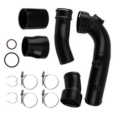 Aluminum Charge Pipe Kit for BMW 535i/640i/740i N55 Single Turbo 2011+ Black