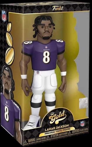 FUNKO GOLD NFL: Baltimore Ravens Lamar Jackson Brand New Figure