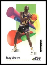 Tony Brown 1991-92 SkyBox #278 Utah Jazz
