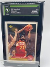 1992 Upper Deck McDonald’s Dominique Wilkins #P1 Degree 7 NM Graded Hawks HOF