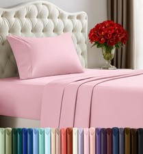 Twin Bed Sheets Set - 3 Piece Bedding - Brushed Microfiber - Shrinkage and Fa...
