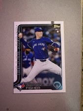 Topps Update Series 2025 Braydon Fisher #US89 Blue Jays Rookie Card. rookie card picture