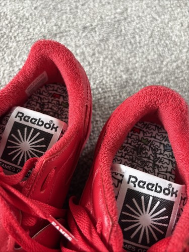 Reebok Eames Classic Office Trainer’s Uk5.5 Mujer’s Cuero Rojo Nuevo Sin Etiquetas - Imagen 13 de 20