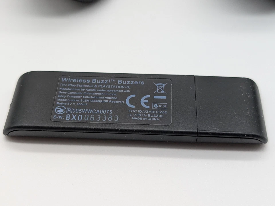 Sony Playstation 3 / PS3 Buzz Wireless Controller mit Empfänger - Bild 4 von 4