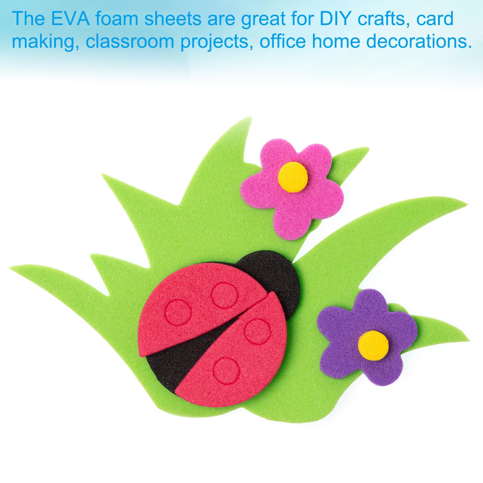 20 Pack EVA Foam Sheets, 12" x 8" 2mm Thick Foam Paper, Skin Color