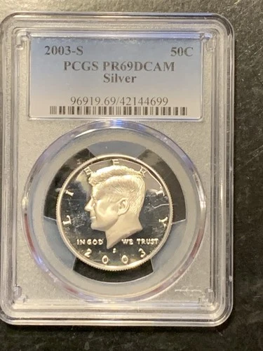 2003 Kennedy Half PCGS PR 69 DCAM Silver Proof