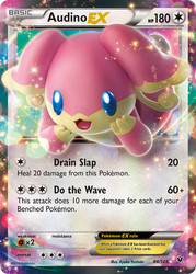 Audino EX 84/124 Fates Collide Ultra Rare Holo