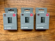 3x BRAND NEW Canon LP-E6NH 2130mAh Li-Ion Rec...
