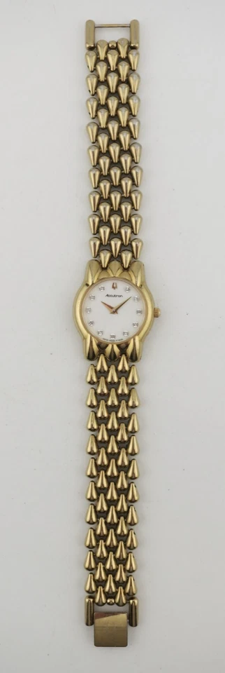 Accutron Versailles Gold-Tone Swiss Made Ladies Dress Watch - 27D06 - New Batt - Image 4 of 4