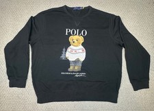 Polo Ralph Lauren Polo Bear Christmas Bear Crewneck Pullover SweatShirt Men's XL