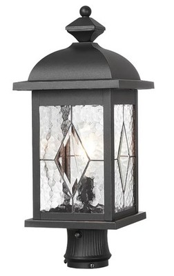 Outdoor Post Light Fixtures Black Outdoor Pole Light Waterproof Aluminum Pill...