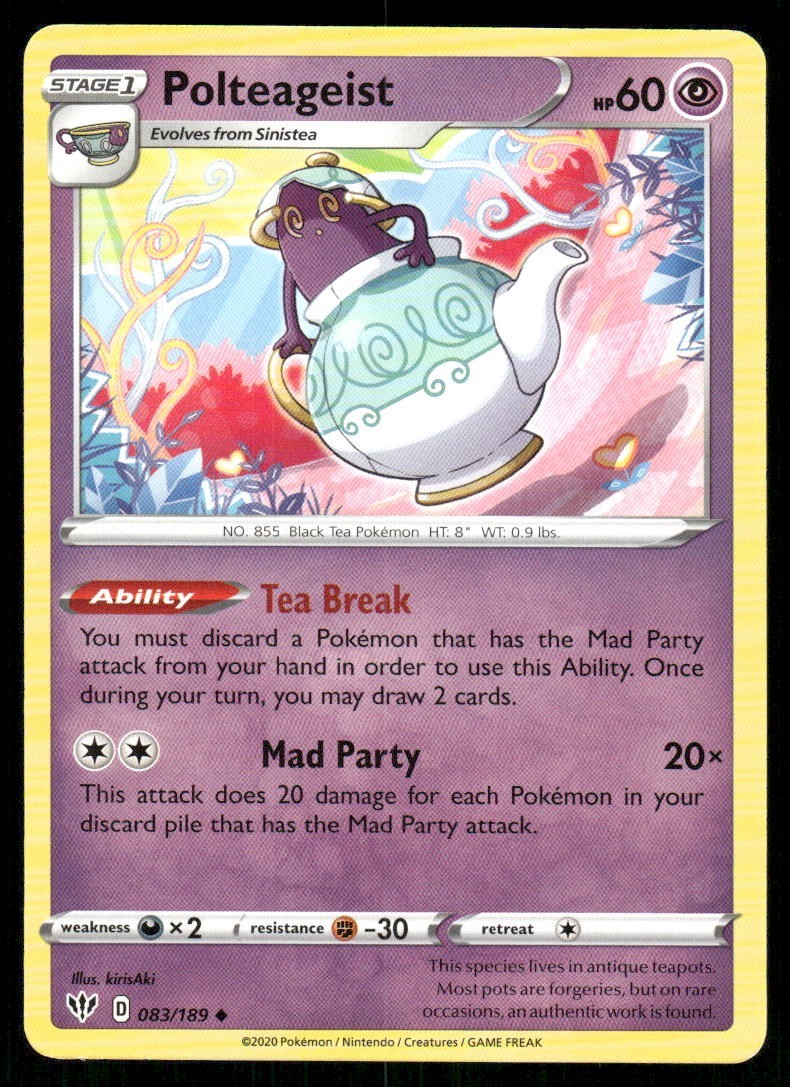 Pokémon TCG Pokémon Polteageist Polteageist Uncommon Regular