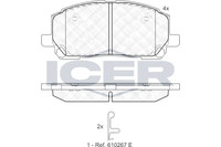 Bremsbelagsatz Vorne Akebono-System FüR Lexus RX Mcu15 Toyota 98-01 04465-48030