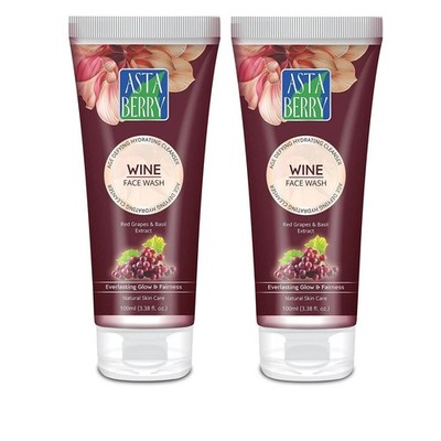 Astaberry Wine Face Wash Hilft bei Reinigung und Feuchtigkeit 100ml