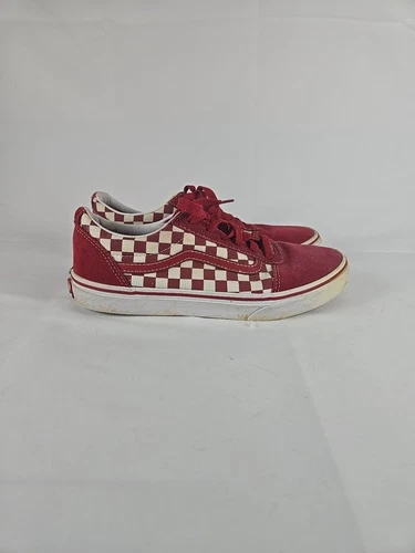 Scarpe Vans Off The Wall rosse a scacchi donna taglia 6 5 uomo 5 skateboard