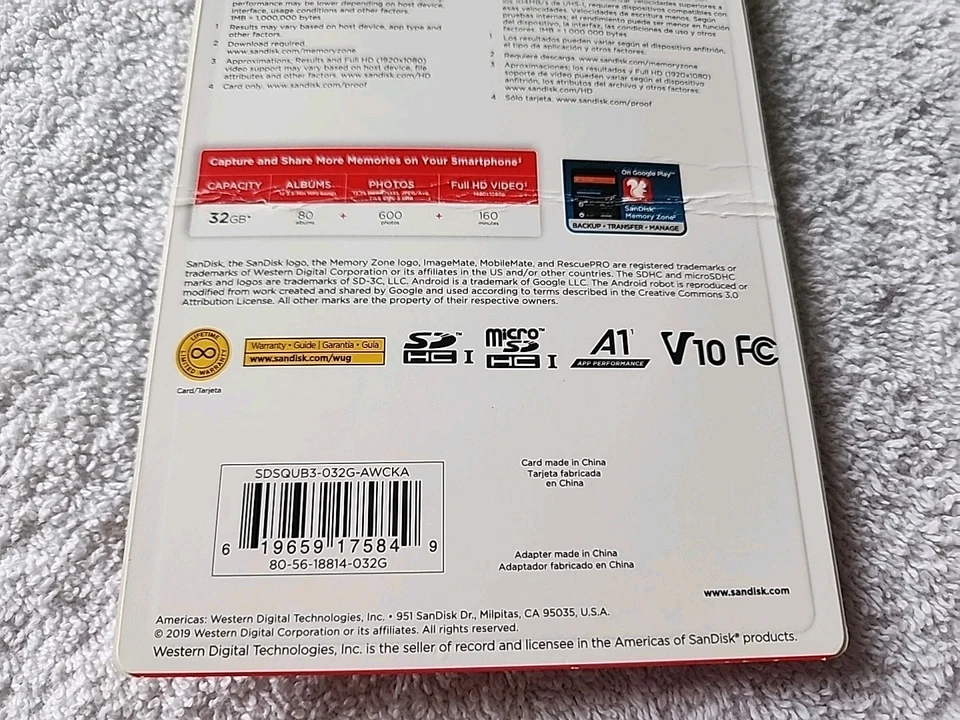 32GB MicroSDHC SanDisk – Image Mate UHS-I Card w/Adapter, 130 MB/s - Image 4 of 4