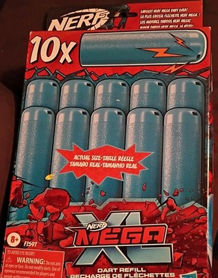10x Nerf MEGA XL 10-Dart Refill Largest Darts Ever For Mega XL Blasters