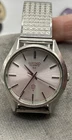 Vintage Seiko Quartz Ref 0920 8000 Silver Stretch Band 37mm Watch New Battery